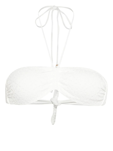  Twinset Openwork Bikini Top - White 