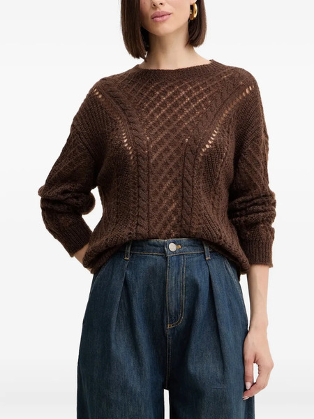  Twinset Openwork Sweater - Brown 