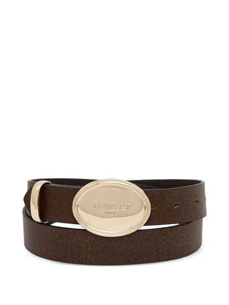  Twinset Oval-buckle Belt - Brown 