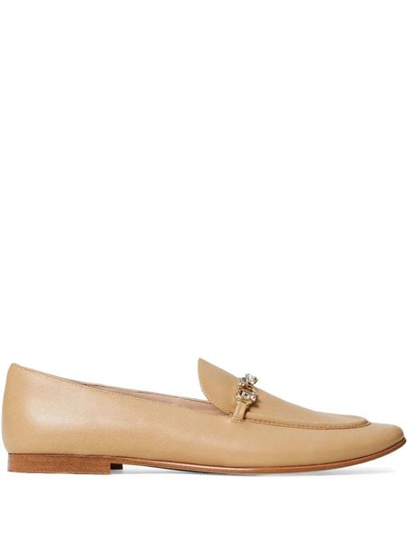  Twinset Oval T Leather Loafers - Neutrals 