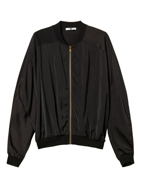  Twinset Panelled Bomber Jacket - Black 