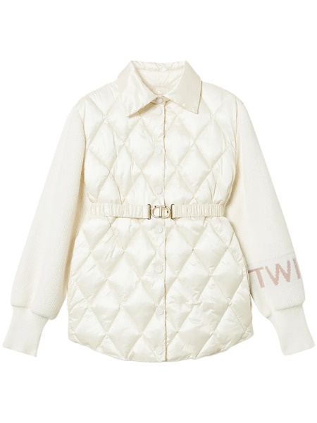  Twinset Panelled Quilted Jacket - Neutrals 