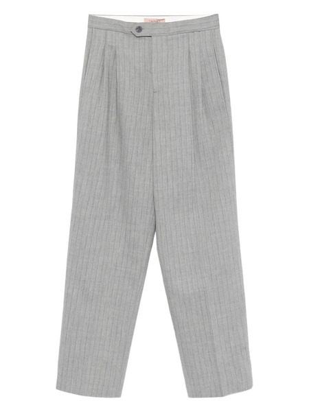  Twinset Pinstriped Pleated Trousers - Grey 
