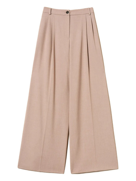  Twinset Pleated Palazzo Pants - Neutrals 