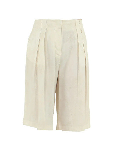  Twinset Pleated Shorts - Neutrals 