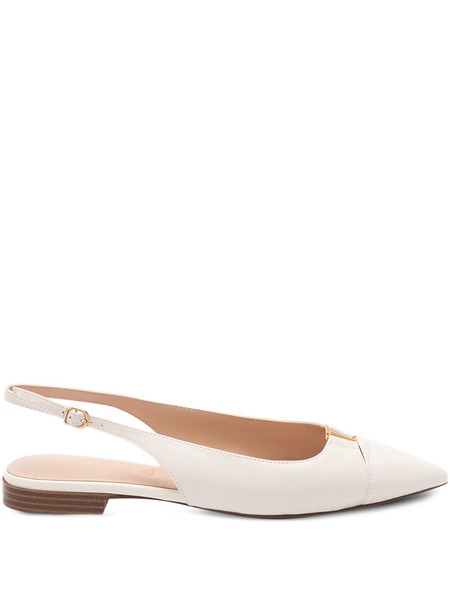  Twinset Pointed Slingback Pumps - Neutrals 