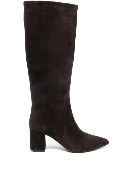  Twinset Pointed-toe Suede Knee-high Boots - Brown 
