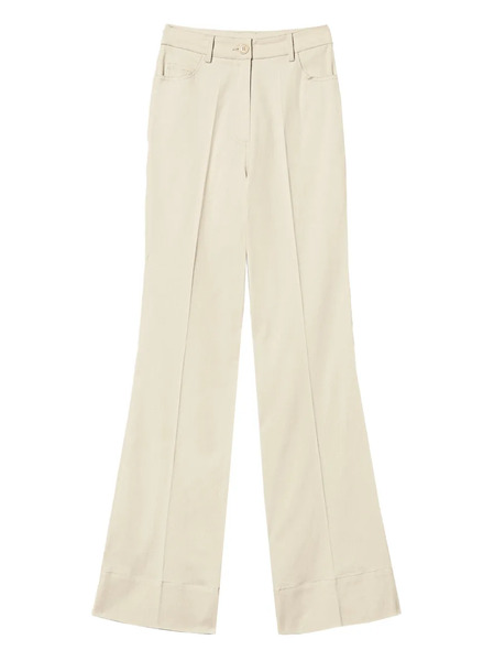  Twinset Pressed-crease Trousers - Neutrals 