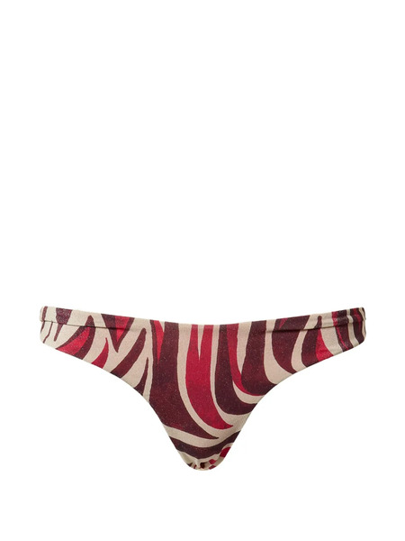  Twinset Printed Bikini Briefs - Red 