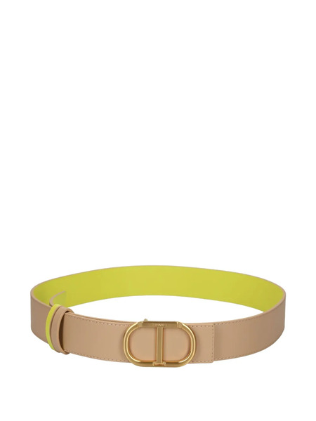  Twinset Reversible Leather Belt - Brown 