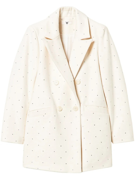  Twinset Rhinestone-embellished Coat - Neutrals 
