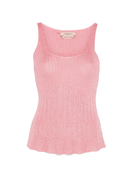  Twinset Ribbed Top - Pink 