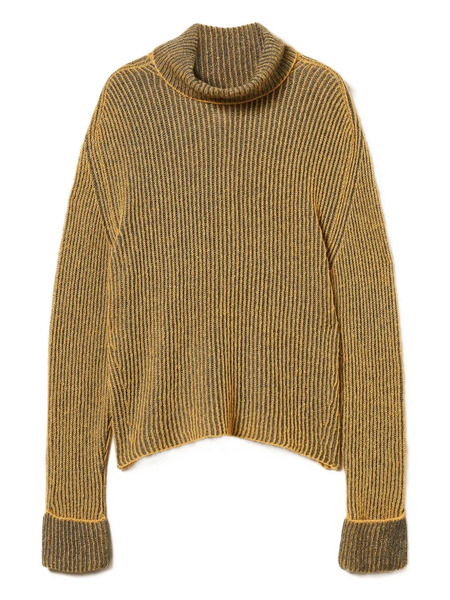 Twinset Ribbed Turtleneck Sweater - Yellow 