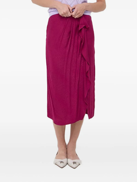  Twinset Ruffled Midi Skirt - Pink 