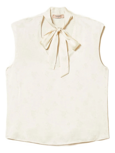  Twinset Satin Blouse - Neutrals 