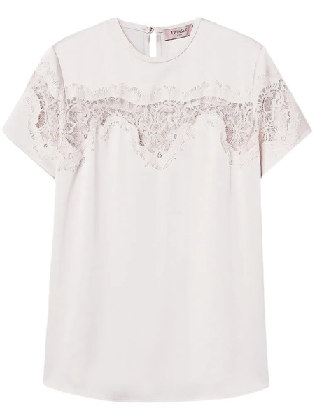  Twinset Satin Blouse - White 