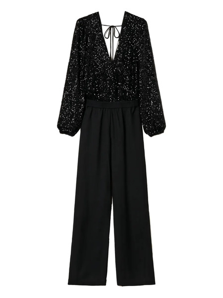  Twinset Sequin-embellished Jumpsuit - Black 