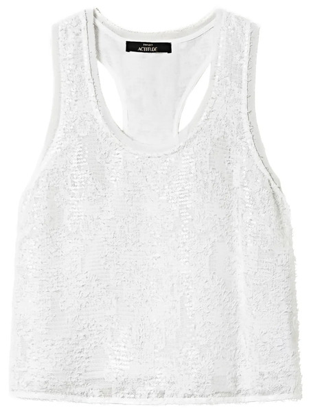  Twinset Sequin-embellished Tank Top - White 