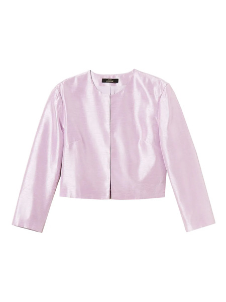  Twinset Shantung Cropped Jacket - Pink 
