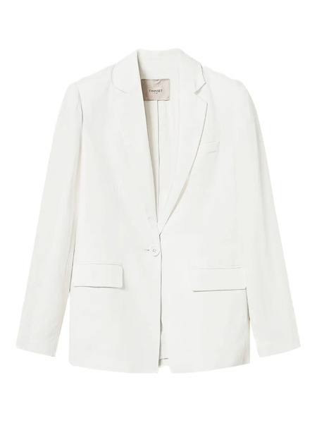  Twinset Single-breasted Blazer - White 
