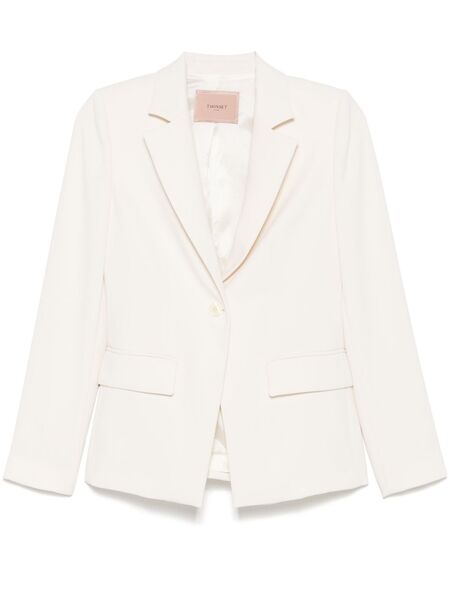  Twinset Single-breasted Blazer - White 