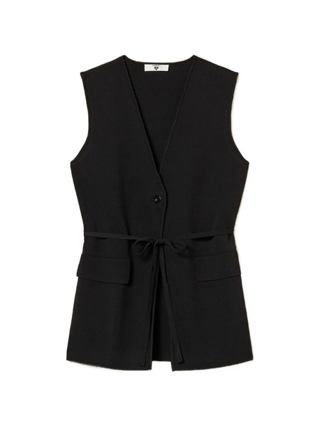  Twinset Sleeveless Jacket - Black 