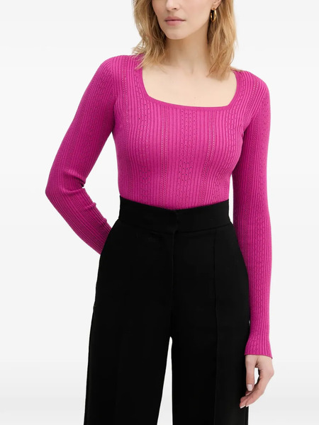  Twinset Square-neck Sweater - Pink 