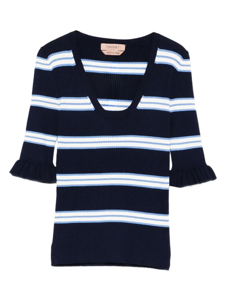  Twinset Striped Top - Blue 