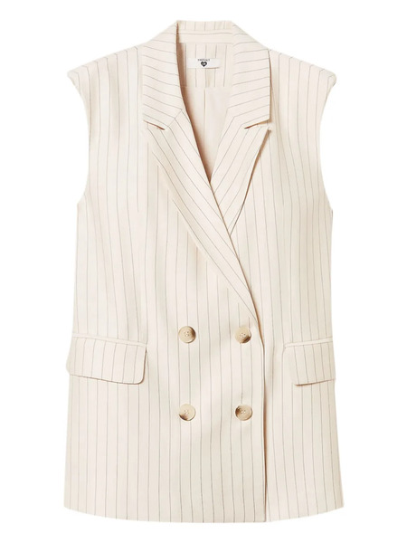  Twinset Striped Waistcoat - Neutrals 