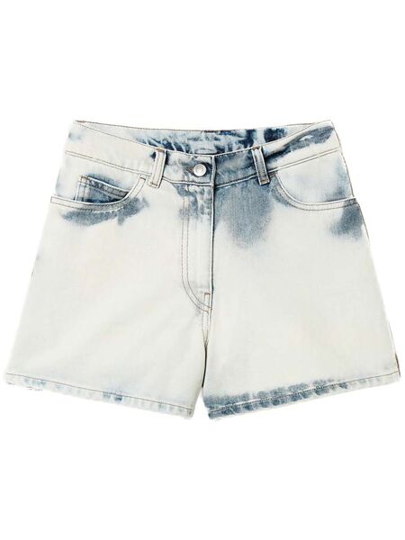  Twinset Super Bleached Denim Shorts - Blue 