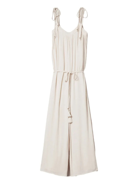  Twinset Tie-detail Jumpsuit - Neutrals 