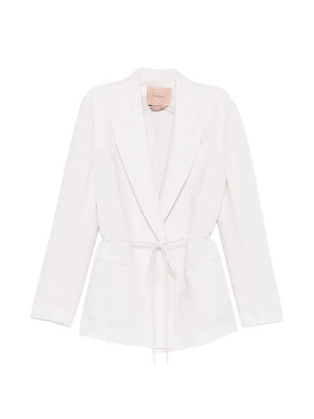  Twinset Tie Waist Blazer - Pink 