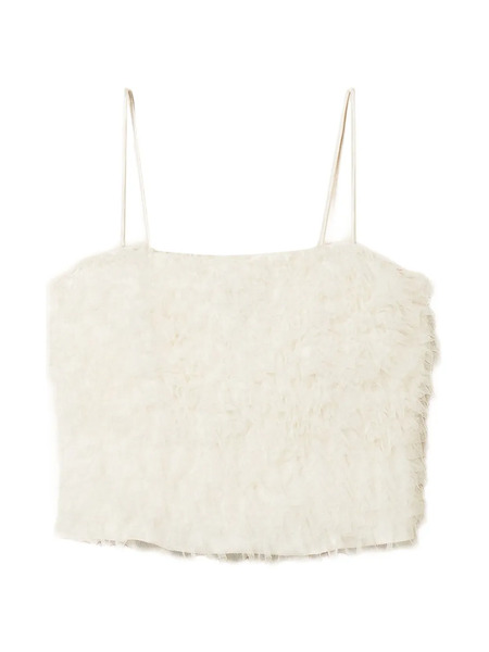  Twinset Tulle Ruffled Top - White 