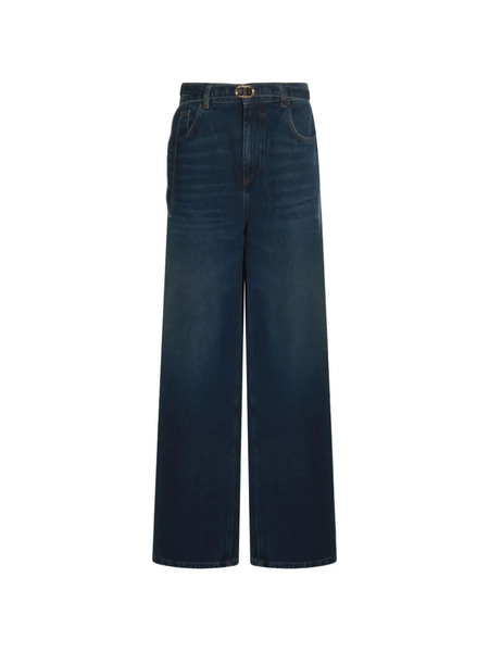  Twinset Twin-set Trousers Denim - 01313 Denim Scuro 