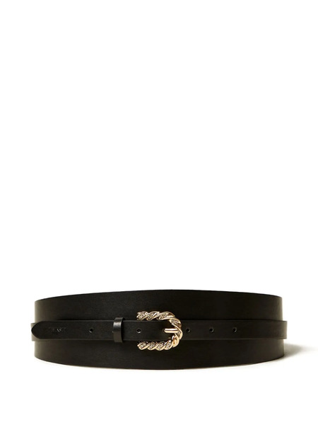  Twinset Twisted-buckle Belt - Black 