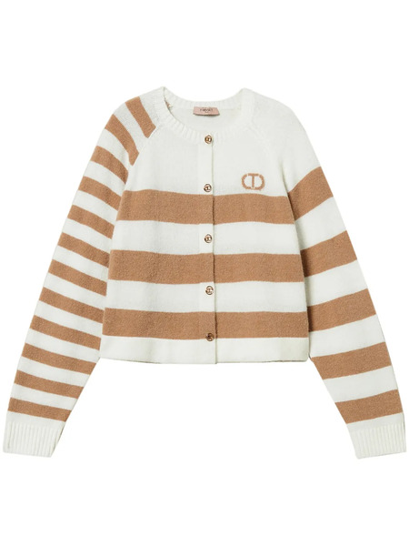  Twinset Two-tone Striped Cardigan - Neutrals 