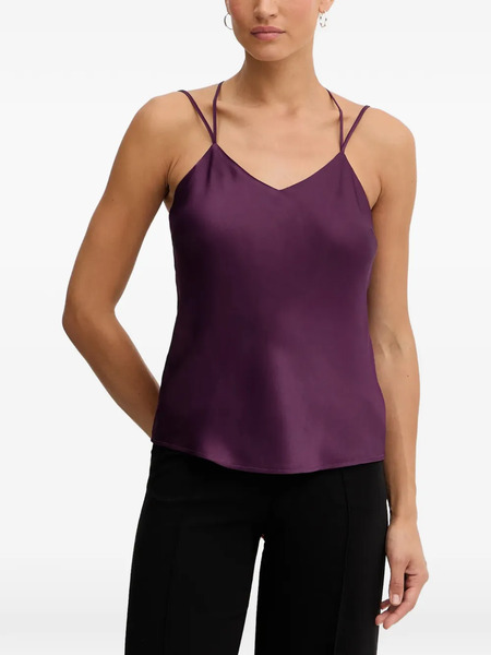  Twinset V-neck Strap Top - Purple 