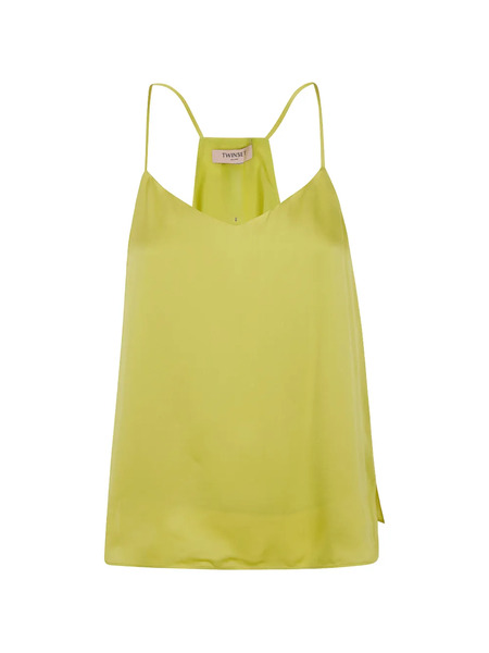  Twinset V-neck Top - Yellow 