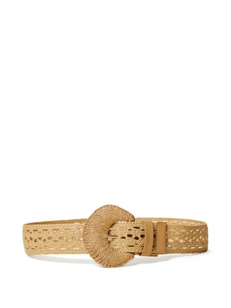  Twinset Woven Buckle Belt - Neutrals 
