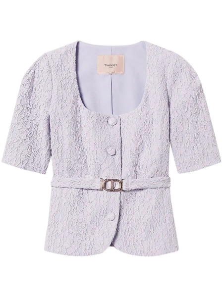 Twinset Woven Jacket - 00703_fiori Di Lilla' 
