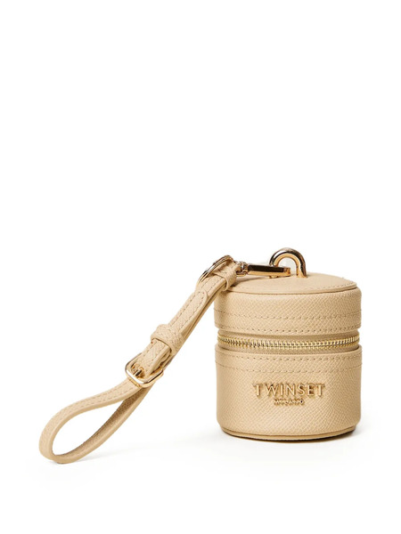  Twinset Zip Fastening Keyrings - Neutrals 