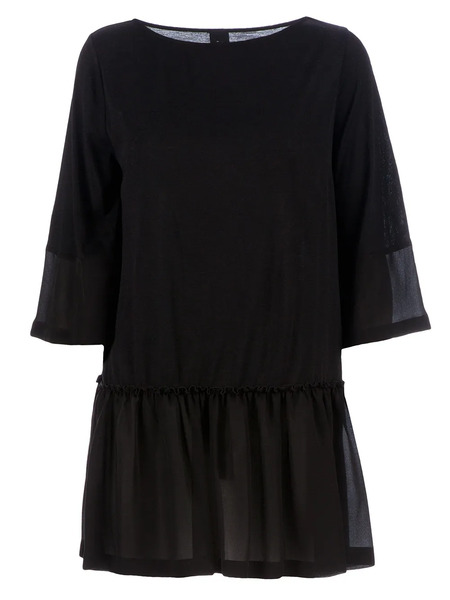  Twisty Parallel Universe Flared Dress - Black 