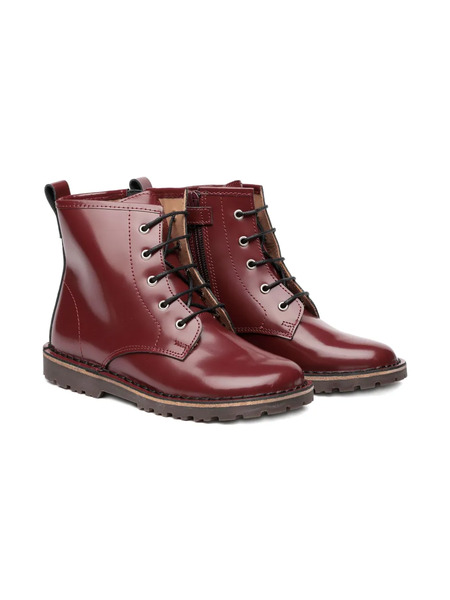  Two Con Me By Pépé Lace-up Ankle Boots - Red 