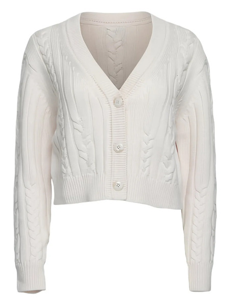  Twp Hemingway Cable-knit Buttoned Cardigan - Neutrals 