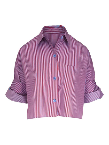  Twp Next Ex Striped Blouse - Red 