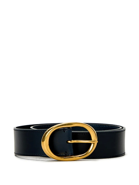  Twp Oval-buckle Wide Belt - Blue 