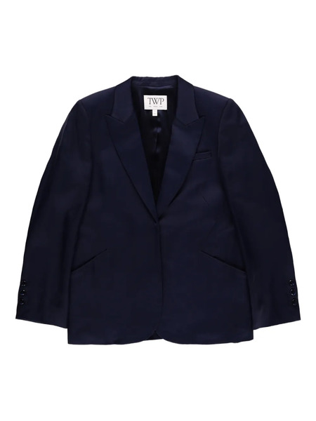  Twp Perfect Boyfriend Single Breasted Blazer - Blue 