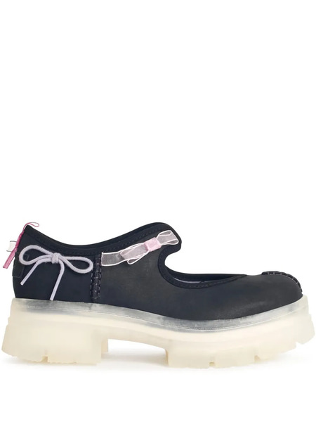 Ugg Arnum Bow-embellished Platform Sneakers - Black 