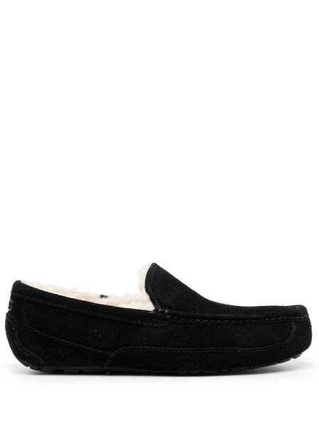  Ugg Ascot Matte Suede Slippers - Black 