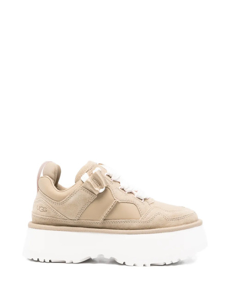  Ugg Astromel Lace-up Platform Sneakers - Neutrals 